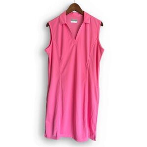 NWT PGA Tour Women’s AirFlux Sleeveless Pink Golf Polo Shirt
